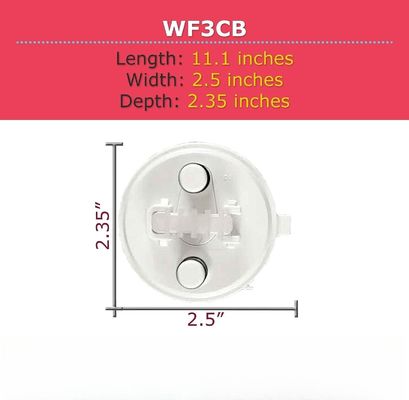 Filtro de água do frigorífico WF3CB Substituição Branco 1 Contagem para pré-filtração doméstica